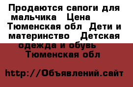 Продаются сапоги для мальчика › Цена ­ 700 - Тюменская обл. Дети и материнство » Детская одежда и обувь   . Тюменская обл.